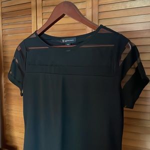 INC Tee Shirt, black, petite medium